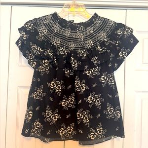 Sea NYC Smocked Ruffle Blouse